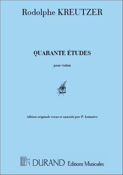 40 Études pour Violon -  Ed. originale revue et annotée par P. Lemaître - pro housle